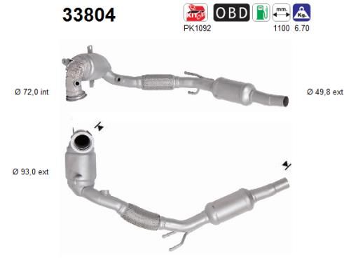 Katalizator AS 5Q0254503GX