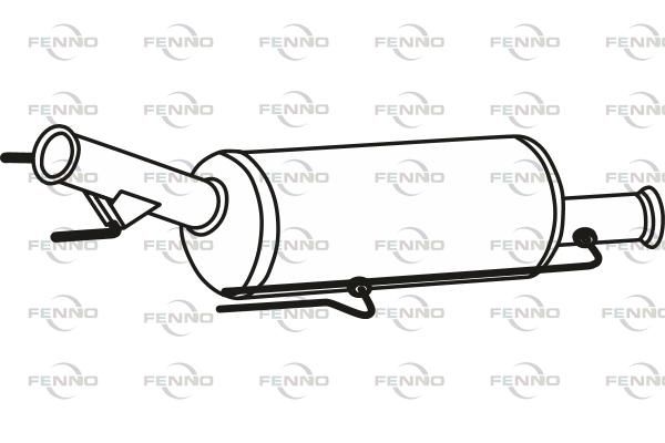 Filtr sadzy / filtr cząstek stałych, układ wydechowy FENNO P9863DPF