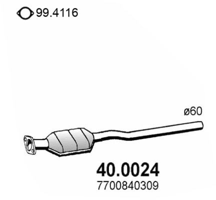 Katalizator ASSO 7700840309