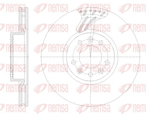 Tarcza hamulcowa REMSA 62122.10