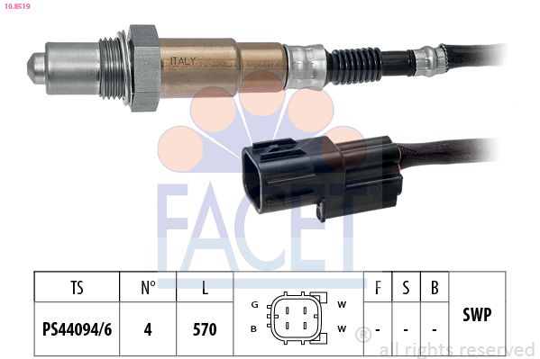 Sonda lambda FACET 10.8519