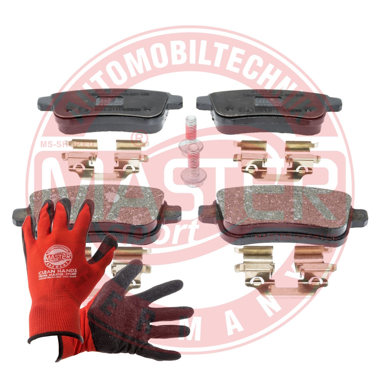 Zestaw klocków hamulcowych, hamulce tarczowe MASTER-SPORT GERMANY 13046027562N-SET-MSP