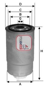 Palivový filtr SOFIMA S 4384 NR