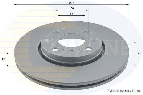 Tarcza hamulcowa COMLINE ADC1597V