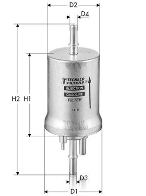Filtr paliwa TECNECO FILTERS IN1041
