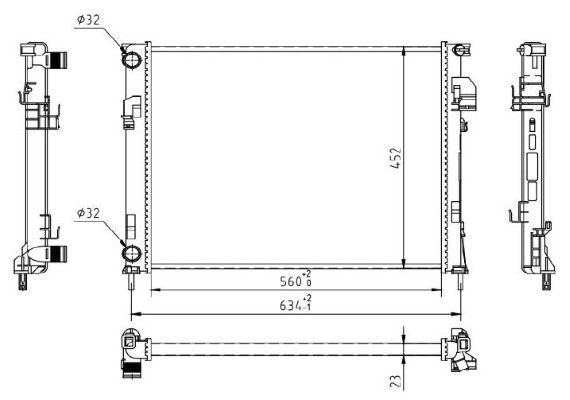 Radiator, racire motor MTR 30072098