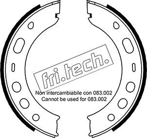 Zestaw szczęk hamulcowych, hamulec postojowy FRI.TECH. 1083.001