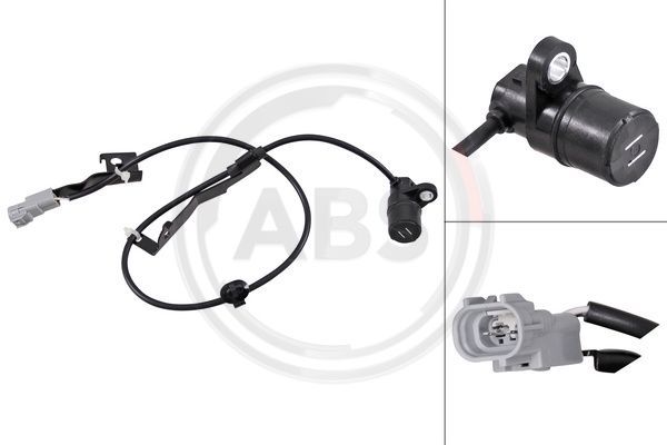 Czujnik, prędkość obrotowa koła A.B.S. 31744