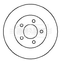 Tarcza hamulcowa BORG & BECK BBD4121