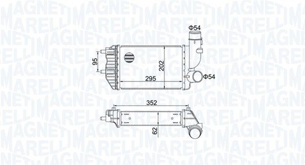 Chladič plniaceho vzduchu MAGNETI MARELLI 351319205000