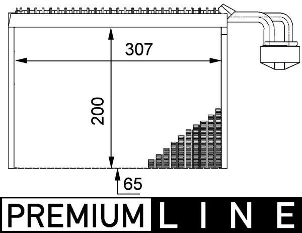 Parownik, klimatyzacja MAHLE AE 63 000P