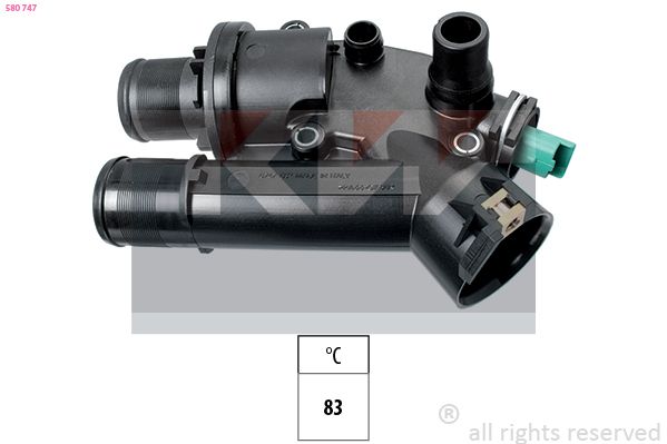 Termostat, środek chłodzący KW 580 747