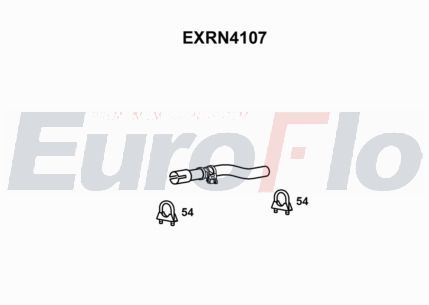 Kit de réparation, tuyau d'échappement OE RENAULT 147253272R