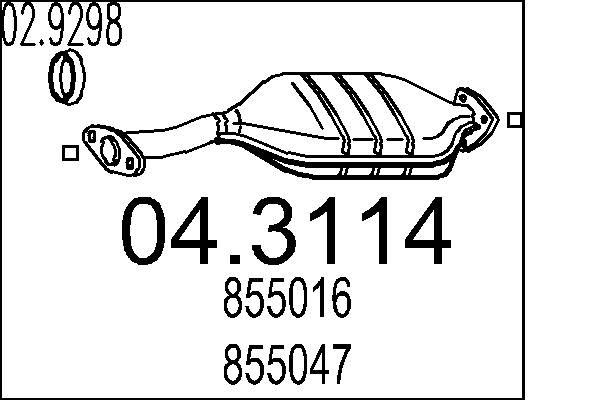 Katalizator MTS 04.3114