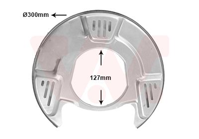 protectie stropire,disc frana VAN WEZEL 5304373