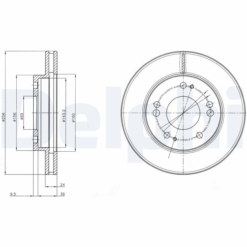 Disc frana DELPHI BG4197