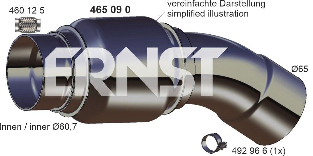 Teava reparatie, catalizator ERNST 465090