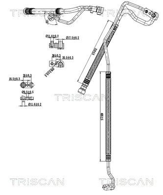 conducta presiune variabila,aer conditionat TRISCAN 9010 15021
