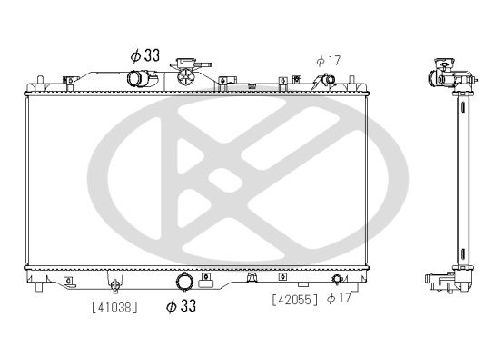 Radiator, racire motor KOYORAD PL063168