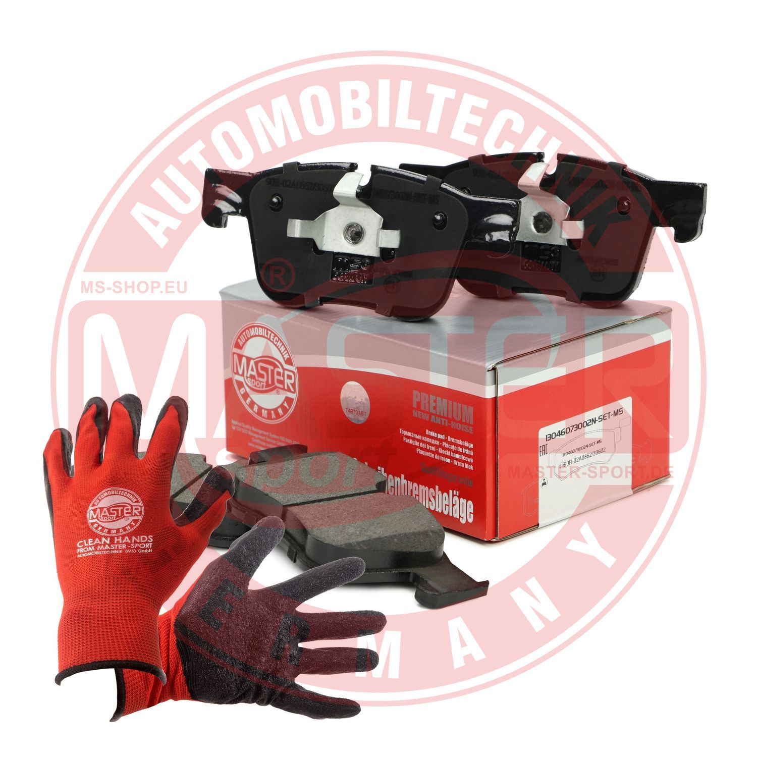 Zestaw klocków hamulcowych, hamulce tarczowe MASTER-SPORT GERMANY 13046073002N-SET-MSP