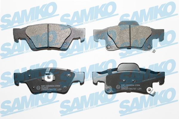 Sada brzdových destiček, kotoučová brzda SAMKO 5SP1737
