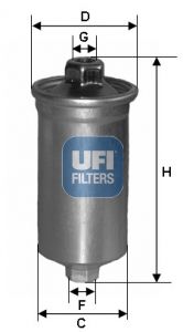 Filtr paliwa UFI 31.699.00