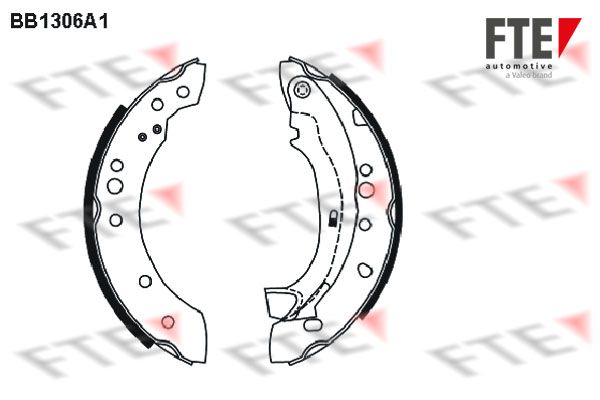 Zestaw szczęk hamulcowych FTE BB1306A1