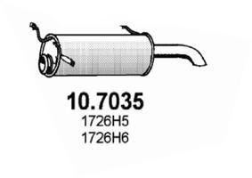 Tłumik końcowy ASSO 10.7035
