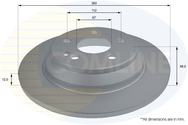 Tarcza hamulcowa COMLINE ADC2805