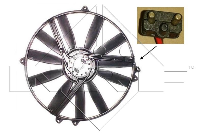 Ventilátor chladenia motora NRF 47300
