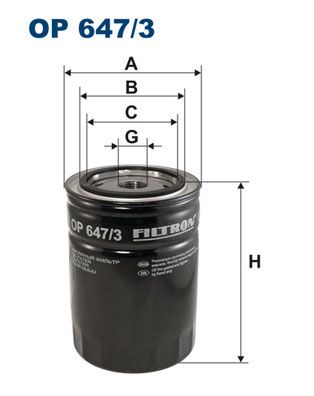 Olejový filtr FILTRON OP 647/3