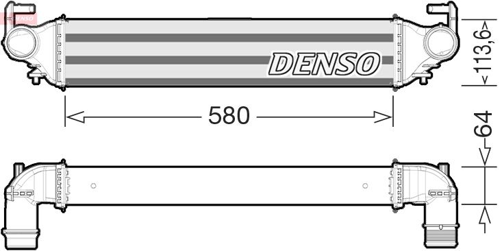 Intercooler, compresor DENSO DIT09117