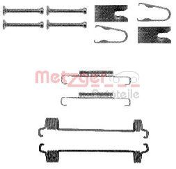 set accesorii, saboti frana parcare METZGER 105-0875