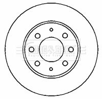 Tarcza hamulcowa BORG & BECK BBD4356