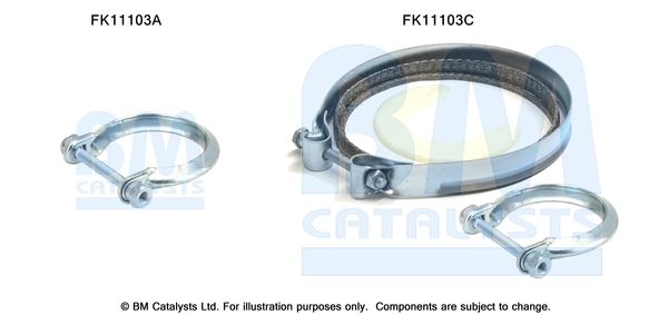 zestaw montażowy, filtr sadzy / filtr cząstek stałych BM CATALYSTS FK11103