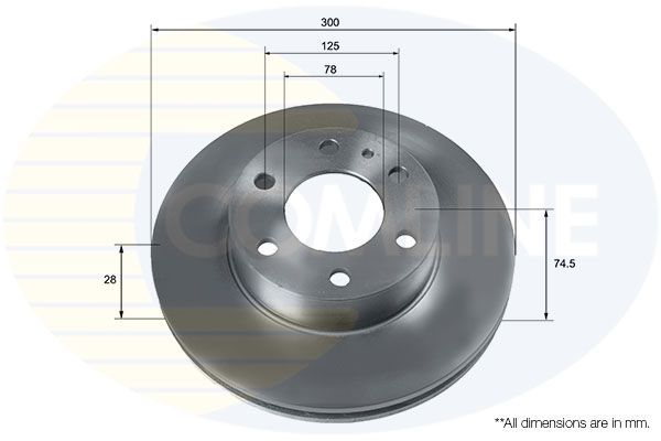 Tarcza hamulcowa COMLINE ADC9087V
