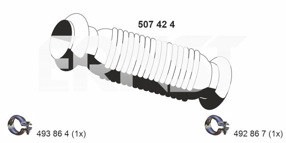 Rura wydechowa ERNST 507424