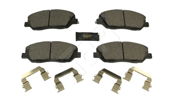 Zestaw klocków hamulcowych, hamulce tarczowe HART 260 751