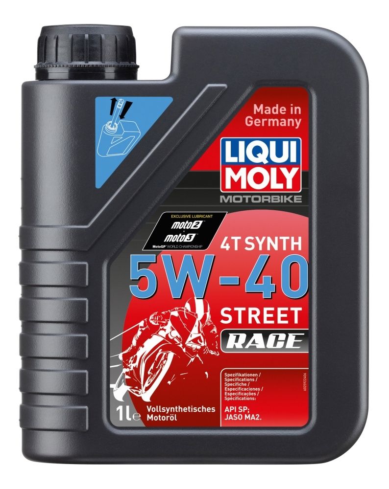 Motorolja LIQUI MOLY Motorbike 4T Synth 5W-40 Street Race 1L