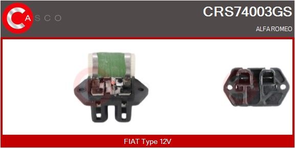 Předřazený odpor, elektromotor (ventilátor chladiče) CASCO CRS74003GS