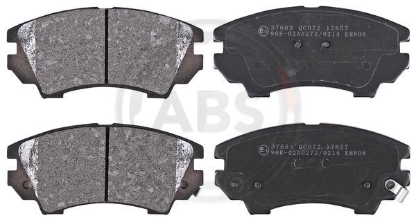 Zestaw klocków hamulcowych, hamulce tarczowe A.B.S. 37683