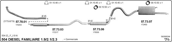 Układ wydechowy IMASAF 563000244