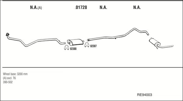 Układ wydechowy WALKER RE94003