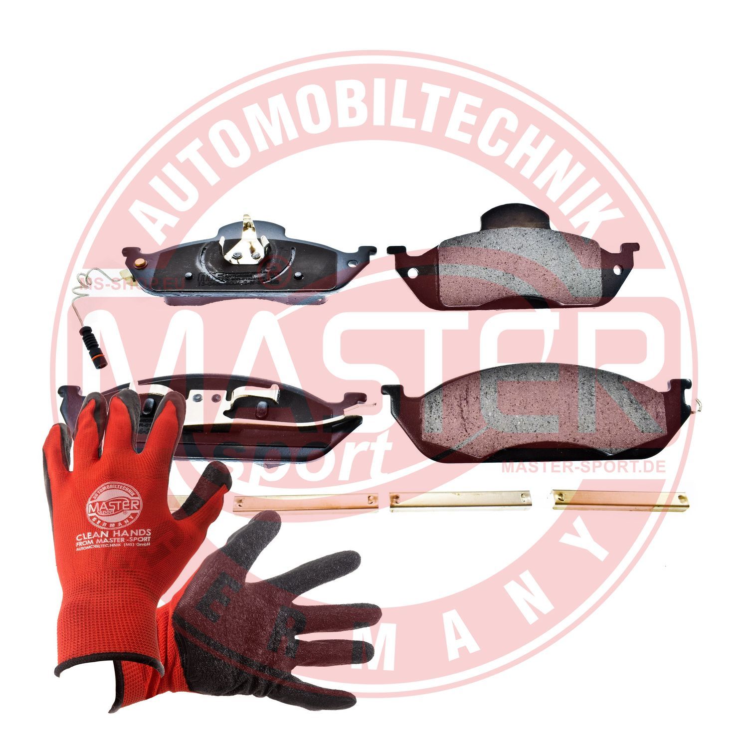 Zestaw klocków hamulcowych, hamulce tarczowe MASTER-SPORT GERMANY 13046080042N-SET-MSP