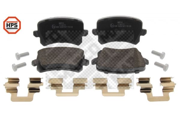 Zestaw klocków hamulcowych, hamulce tarczowe MAPCO 6914HPS