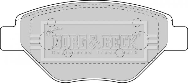Zestaw klocków hamulcowych, hamulce tarczowe BORG & BECK BBP1851