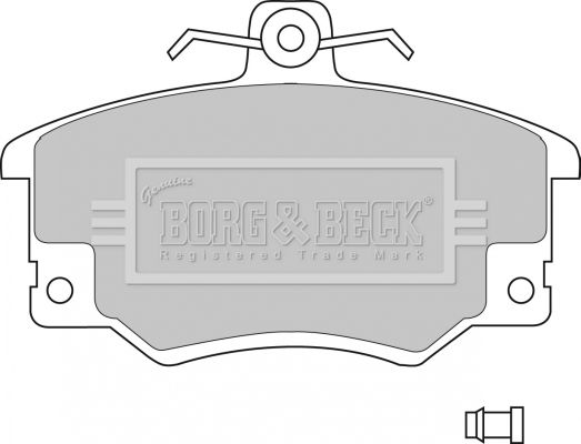 Zestaw klocków hamulcowych, hamulce tarczowe BORG & BECK BBP1410