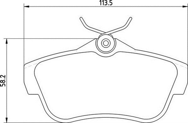 Zestaw klocków hamulcowych, hamulce tarczowe MAGNETI MARELLI 363710201710