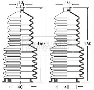 Zestaw osłon, układ kierowniczy BORG & BECK BSG3103