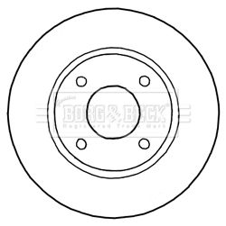 Tarcza hamulcowa BORG & BECK BBD5184